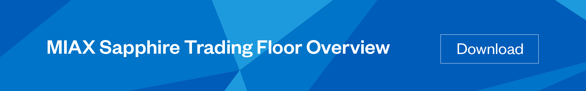 MIAX Sapphire Trading Floor Overview