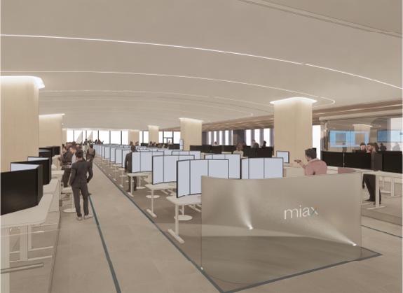Trading floor rendition image