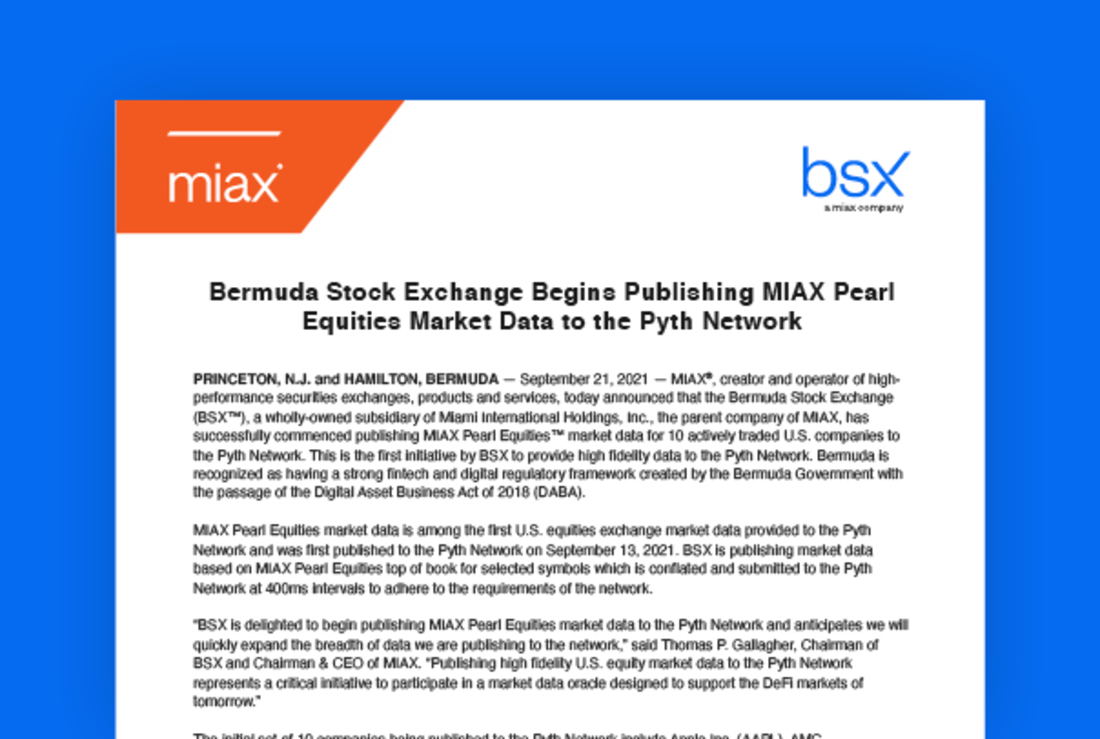 MIAX press release